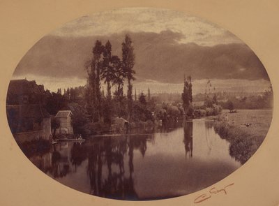 River Scene by Camille Silvy